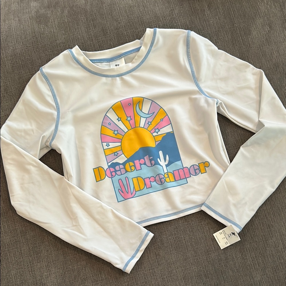ART CLASS Girls Longsleeve Rashguard XL (14) NWT